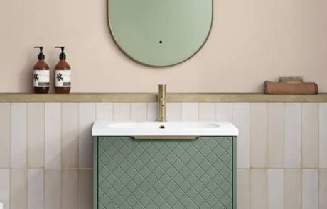 New Line Bathroom ware sink furniture Sage green wall hung Tuam and Galway City ireland