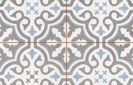 Victorian pattern blue grey, kitchen, hall, bathroom New Line Tiles Tuam and Galway City